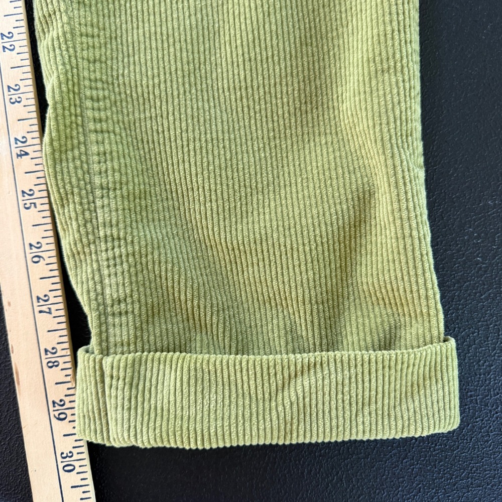 PT Torino Corduroy Pants Mens 52 36x30 Lime Green Slim Fit Stretch Cuffed Italy - Picture 12 of 12